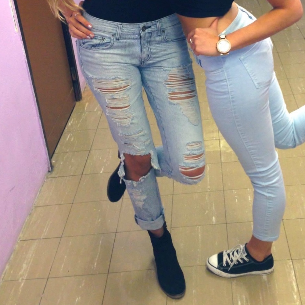 Carmar pin stripe jeans